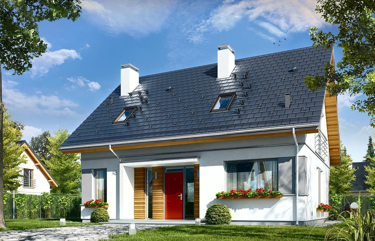 projekt-domu-idealny-wizualizacja-front-lustro