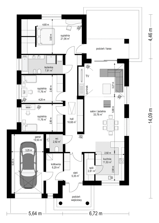 projekt_domu_parterowy_w_ski_-_rzut_parteru_1