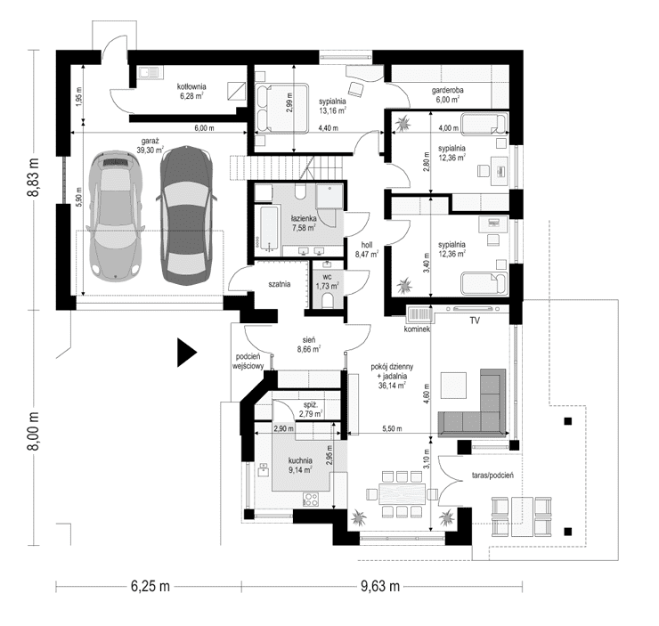 projekt_domu_sielanka_-_rzut_parteru