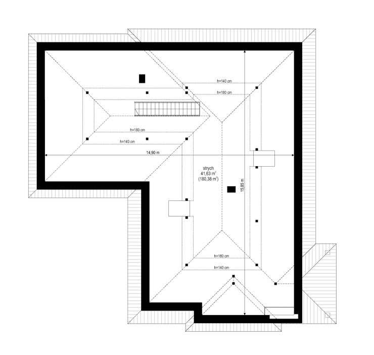 projekt_domu_sielanka_-_rzut_strychu