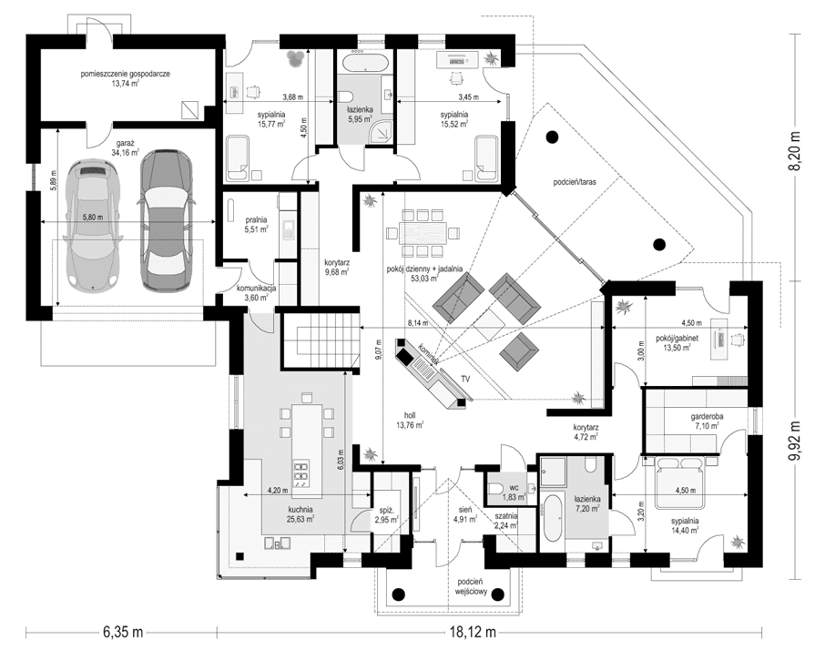 projekt_domu_willa_parkowa_6_-_rzut_parteru